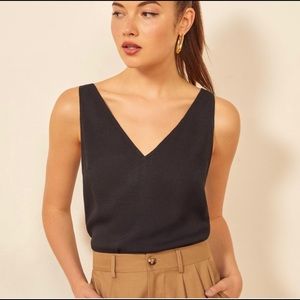 Reformation Black Tessa Tank